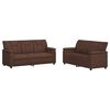 vidaXL Sofa-Set 2 pcs Braun Kunstleder