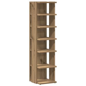 vidaXL Schuhschrank Artisan-Eiche 28x27x102 cm Holzwerkstoff