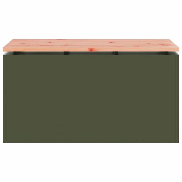 vidaXL Gartenbank Olive Gr&uuml;n 80 x 40 x 43 cm