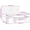 vidaXL Boxspringbett mit Matratze Dunkelgr&uuml;n 200x200 cm Samt