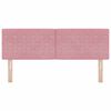 vidaXL Kopfteil mit Kopfteil Rosa 144 cm Kunstleder