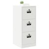 vidaXL Aktenschrank Wei&szlig; 44 x 50 x 106,5 cm Kaltgewalzter Stahl