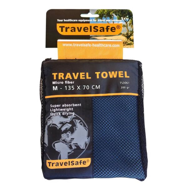Travelsafe Mikrofaser Reisehandtuch M Königsblau TS3061
