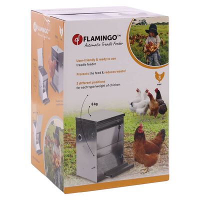 FLAMINGO Hühner-Futterautomat mit Tritt Timo 6 kg