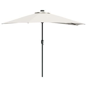 vidaXL Garten-Sonnenschirm Sand 294 x 150 x 224 cm Polyester und Stahl