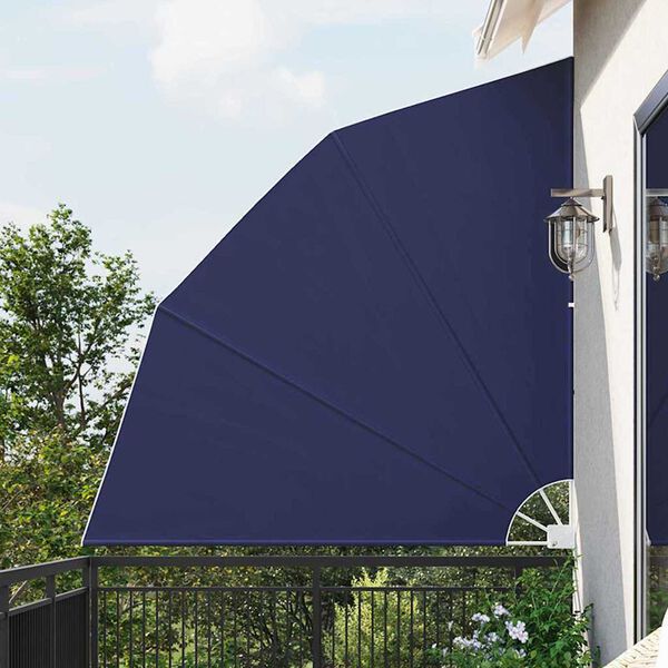 vidaXL Balkon Sichtschutz Marineblau 210 x 210 cm Polyester