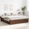 vidaXL Bettgestell Braun Eichen-Optik 180x200 cm