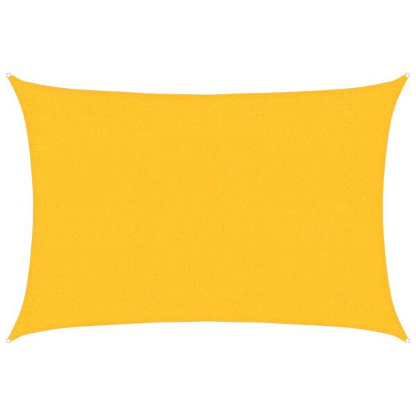 vidaXL Sonnensegel 160 g/m&sup2; Rechteckig Gelb 2x2,5 m HDPE