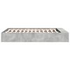 vidaXL Bettgestell Betongrau 140x190 cm Holzwerkstoff