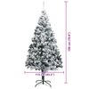 vidaXL K&uuml;nstlicher Weihnachtsbaum mit 300 LEDs mit St&auml;nder Wei&szlig; 180 cm