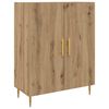 vidaXL Highboard Artisan-Eiche 69,5 x 34 x 180 cm Holzwerkstoff