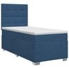 vidaXL Boxspringbett mit Matratze Blau 100 x 200 cm Stoff