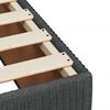 vidaXL Bettgestell ohne Matratze Dunkelgrau 140x190 cm Stoff