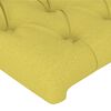 vidaXL LED Kopfteil Gr&uuml;n 147x16x78/88 cm Stoff