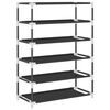 vidaXL Schuhschrank Schwarz 60x28x90 cm Stoff