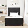vidaXL Boxspringbett mit Matratze Schwarz 120 x 190 cm Stoff