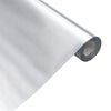 vidaXL M&ouml;belfolien Selbstklebend Silbern 90x500 cm PET
