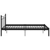 vidaXL Bettgestell Schwarz Metall 120x200 cm