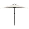 vidaXL Garten-Sonnenschirm Sand 294 x 150 x 224 cm Polyester und Stahl