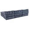 vidaXL Modulares Sofa 4 pcs Indigo Druck Stoff