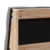 vidaXL Gepolstertes Kopfteil Taupe 120 cm Massives Kiefernholz