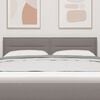 vidaXL Kopfteil mit Kopfteil Taupe 144 cm Kunstleder