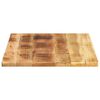vidaXL Tischplatte 90x70x1,5 cm Rechteckig Raues Massivholz Mango