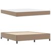 vidaXL Bettrahmen mit Matratze Cappuccino 180 x 200 cm Stoff