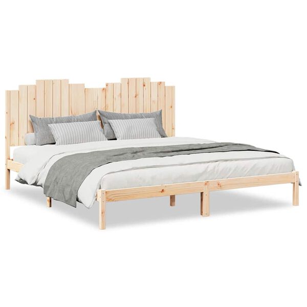 vidaXL Massivholzbett Extra Lang ohne Matratze 180x220 cm