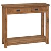vidaXL Konsolentisch Natur 90 x 30 x 80 cm Massivholz Teak