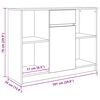vidaXL Sideboard mit Schublade R&auml;uchereiche 101x35x76 cm Holzwerkstoff