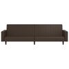 vidaXL Schlafsofa 2-Sitzer Braun Kunstleder