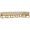 vidaXL Outdoor-Sofagarnitur 6 stk. Wei&szlig; und Beige