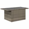 vidaXL 5-tlg. Garten-Sofagarnitur mit Kissen Grau Poly Rattan
