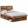 vidaXL Bettrahmen Altholz 120 x 200 cm Massives Kiefernholz