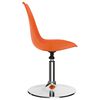 vidaXL Esszimmerst&uuml;hle 2 Stk. Drehbar Orange Kunstleder