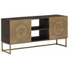 vidaXL TV-Schr&auml;nk mit Schubladen mit Regal Messing 105 x 30 x 50 cm