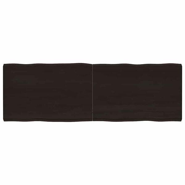 vidaXL Tischplatte 180x60x(2-6) cm Massivholz Behandelt Baumkante