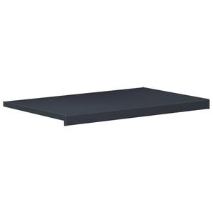 vidaXL Fensterbank Anthrazit mit Holzmaserung 100 x 50 x 4,5 cm PVC