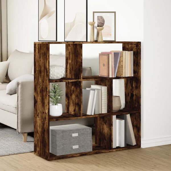 vidaXL Raumteiler-B&uuml;cherregal R&auml;uchereiche 102x29x103,5 cm