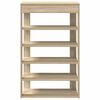 vidaXL Schuhregal Sonoma-Eiche 60x30x98 cm Holzwerkstoff