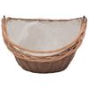 vidaXL Holzkorb mit Tragegriff 60 x 44 x 55 cm Natur Weide