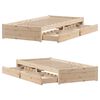 vidaXL Massivholzbett ohne Matratze 75x190 cm Kiefernholz