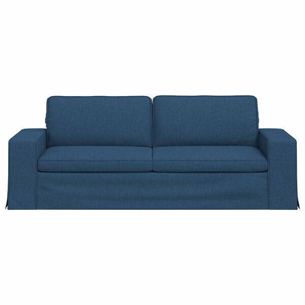 vidaXL Sofa Blau Gesamtabmessungen: 222 x 80 x 82 cm (B x T x H) Samt