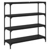 vidaXL B&uuml;cherregal Schwarz Eichen-Optik 100 x 33 x 100 cm