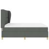 vidaXL Boxspringbett mit Matratze Dunkelgrau 90x190 cm Dunkelgrau