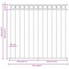 vidaXL Zaunelement Assen Wei&szlig; 170 x 120 cm Stahl
