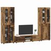 vidaXL TV-Schrankset mit Schubladen mit Regal Altholz Holzwerkstoff