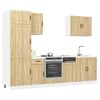 vidaXL 7-tlg. K&uuml;chenschrank-Set Lucca Sonoma-Eiche Holzwerkstoff