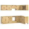 vidaXL Schrank mit Schubladen 10 pcs Honig Massives Kiefernholz